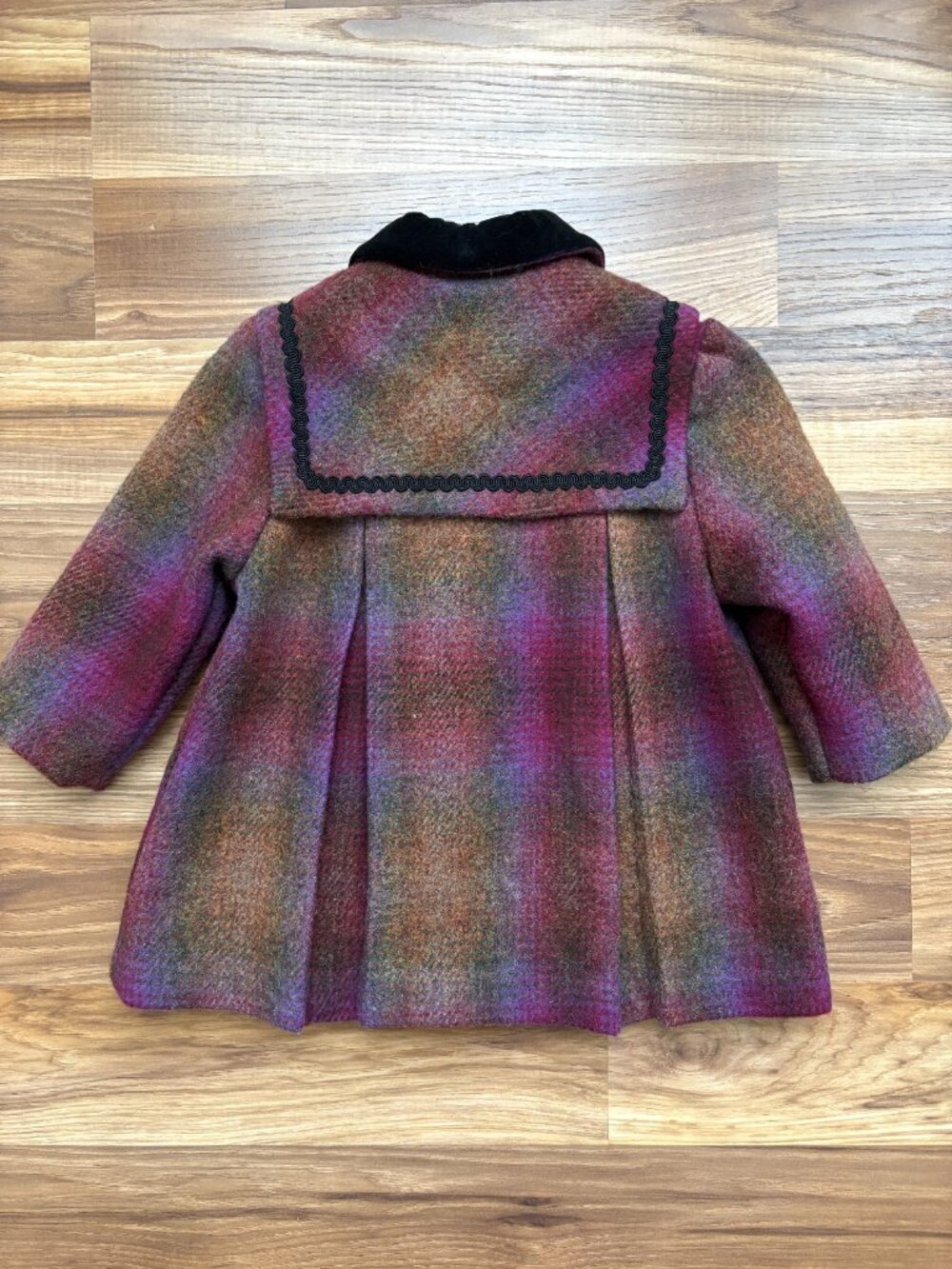 Vintage Girls 2T 100% Wool Plaid Angels Garment Co. Jacket - Picture 9 of 15